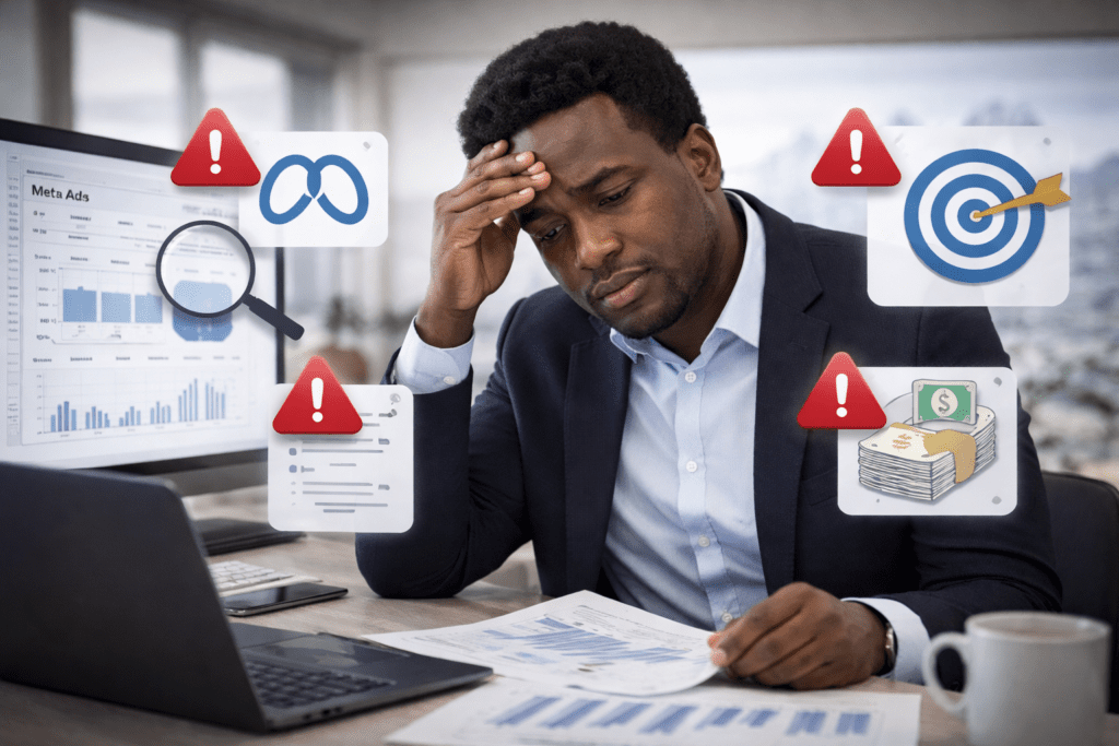 Meta Ads para empresas en Chile: qué incluye este servicio 1 Stevenson Jacques revisando errores comunes al evaluar o contratar un servicio de Meta Ads